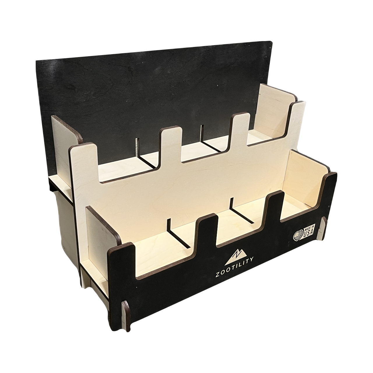 Tiered 6-Pocket Counter Display