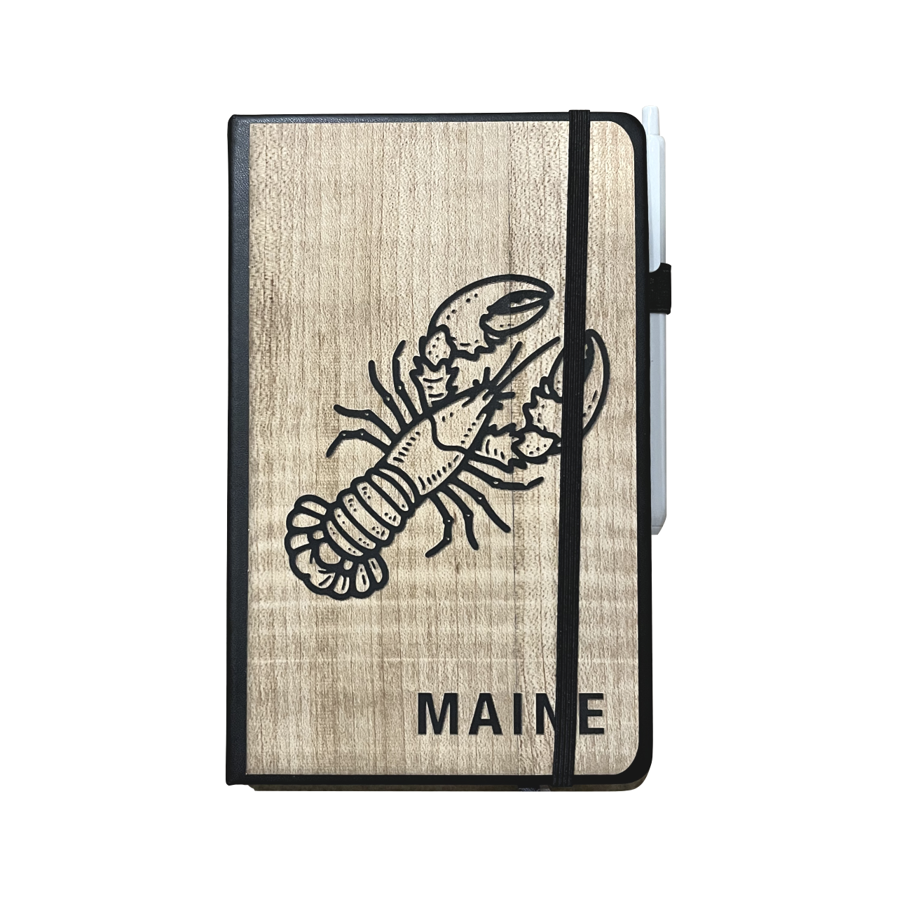 Custom Map Wooden Journal