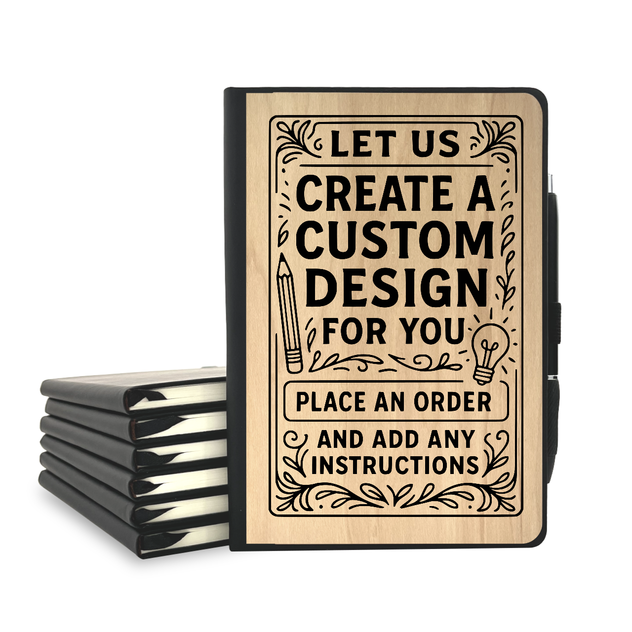 Custom Wood Cover Journal