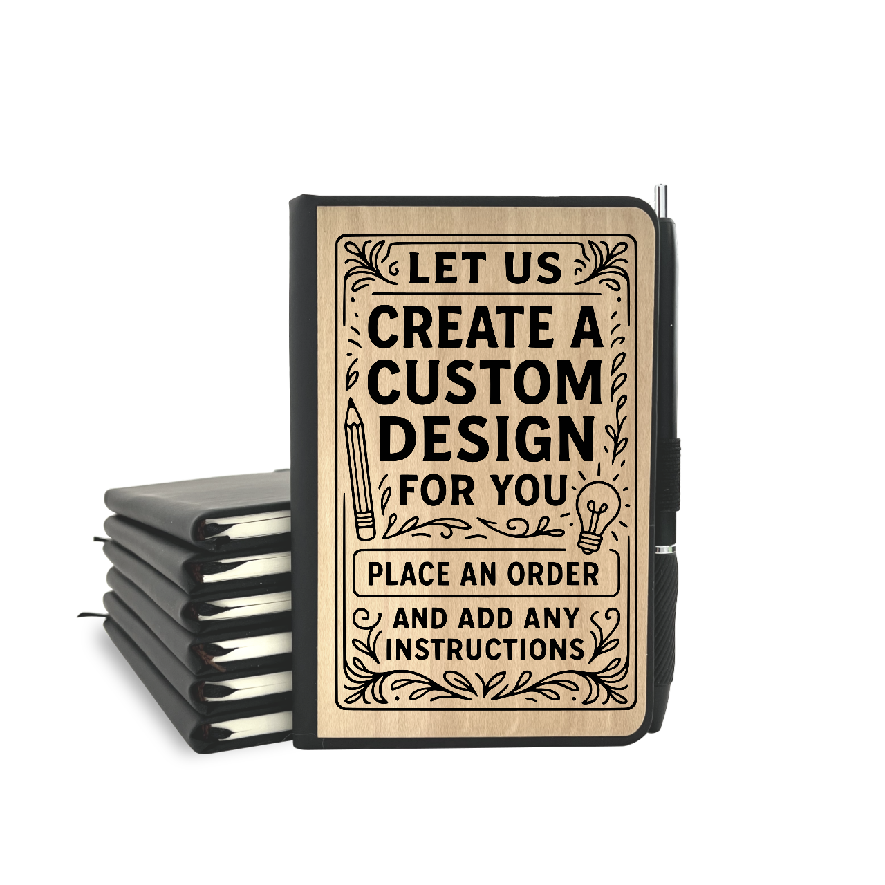 Custom Wood Cover Journal