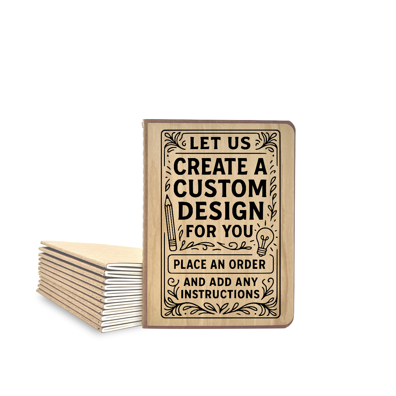Custom Wood Cover Journal