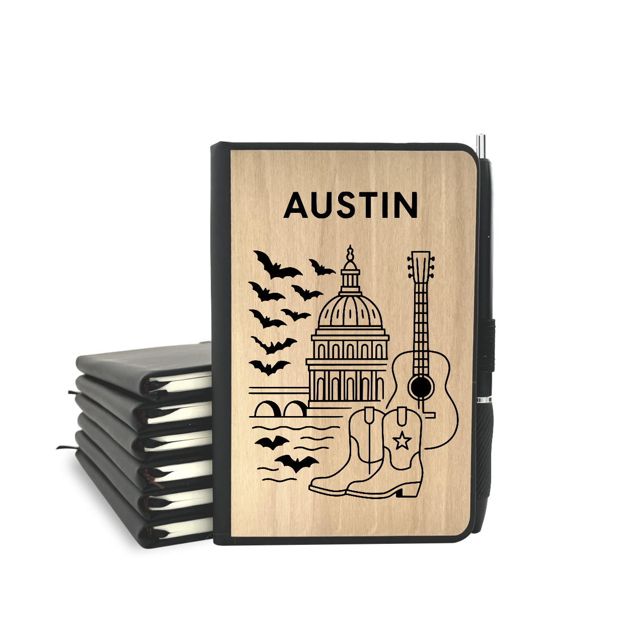 Austin - Wood Cover Journal