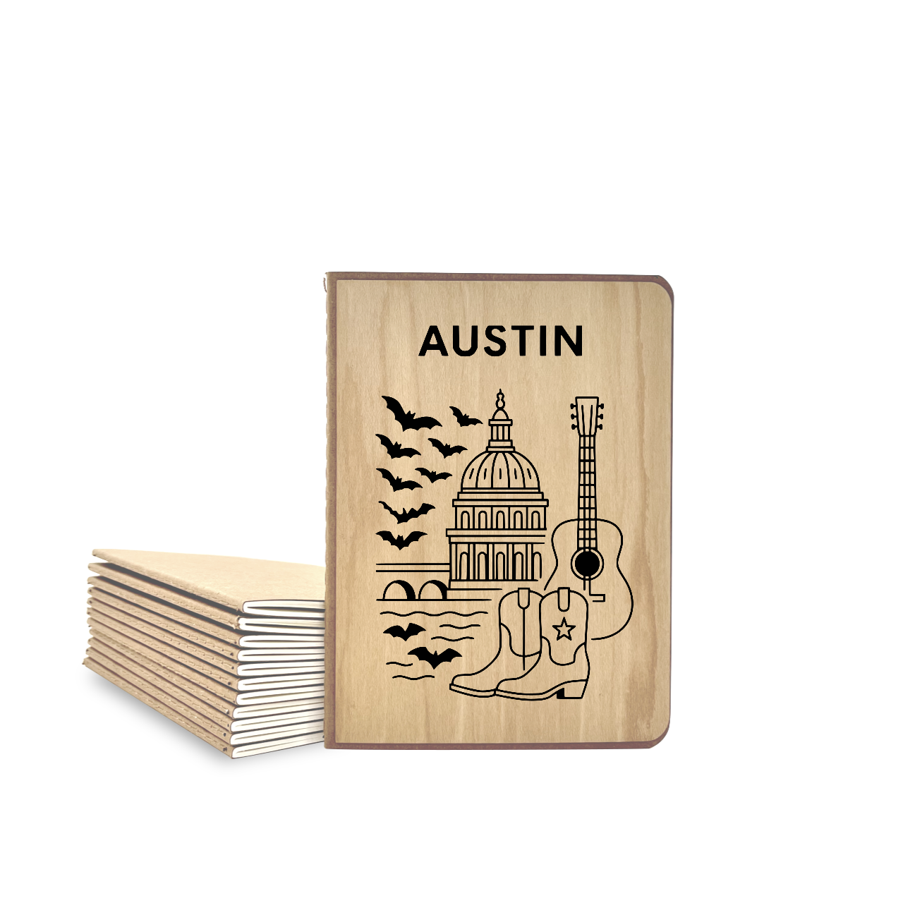 Austin - Wood Cover Journal