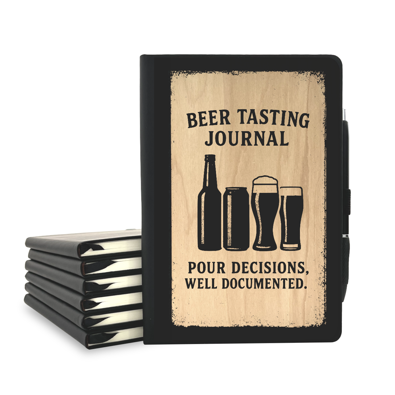 Beer Tasting Journal - Wood Cover