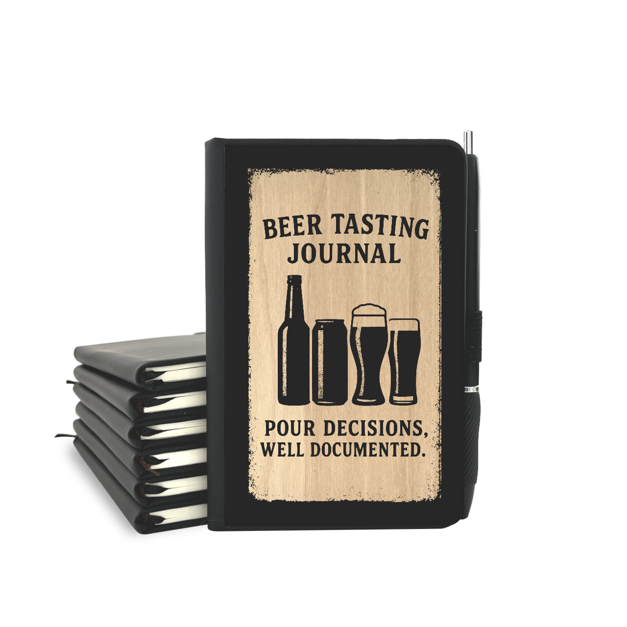 Beer Tasting Journal - Wood Cover