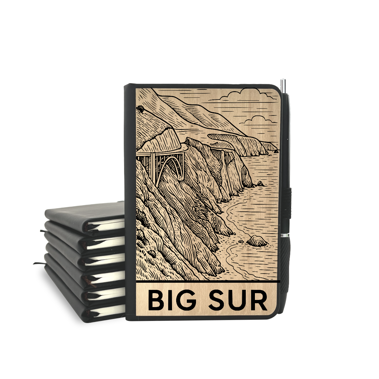Big Sur - Wood Cover Journal