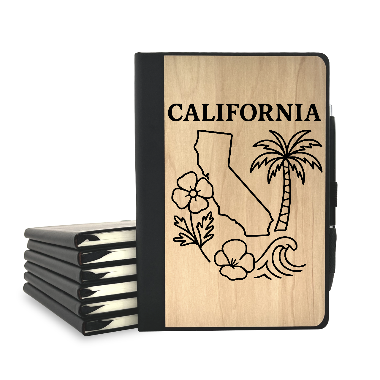 California - Wood Cover Journal