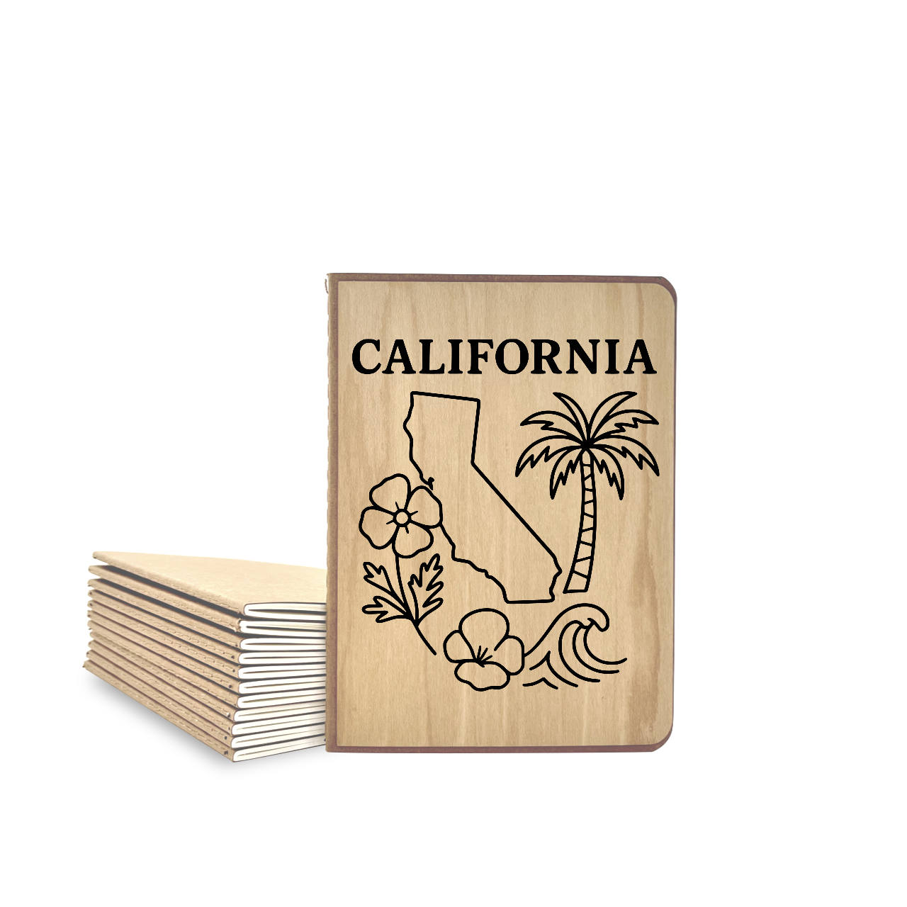 California - Wood Cover Journal