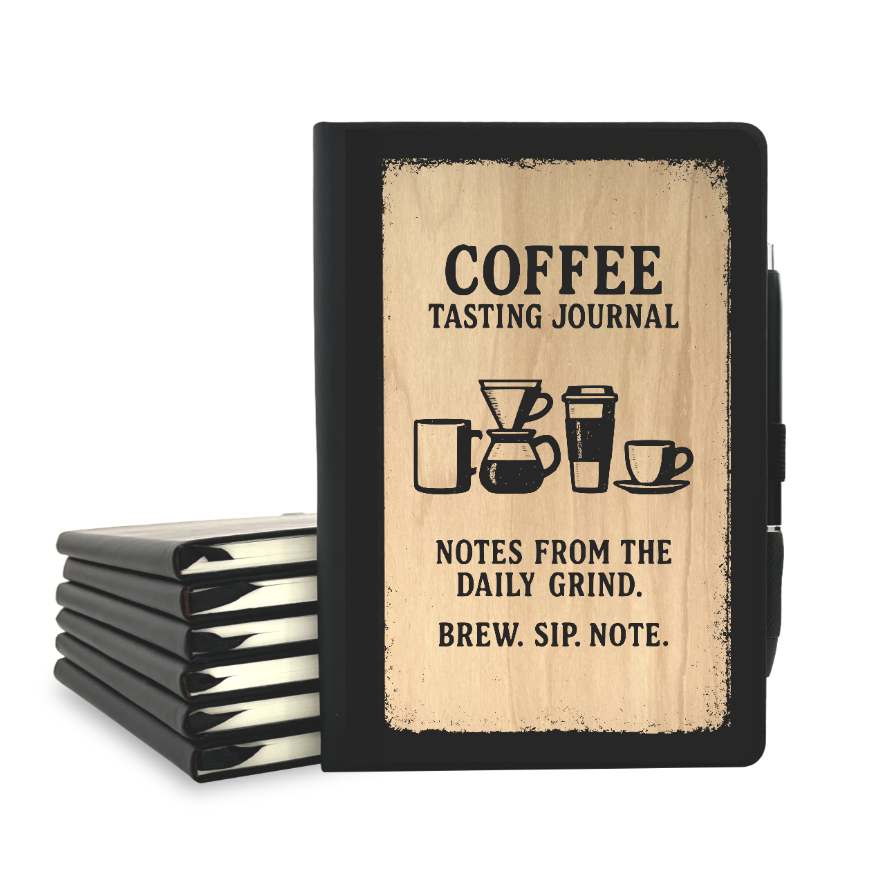 Coffee Tasting Journal - Wood Cover