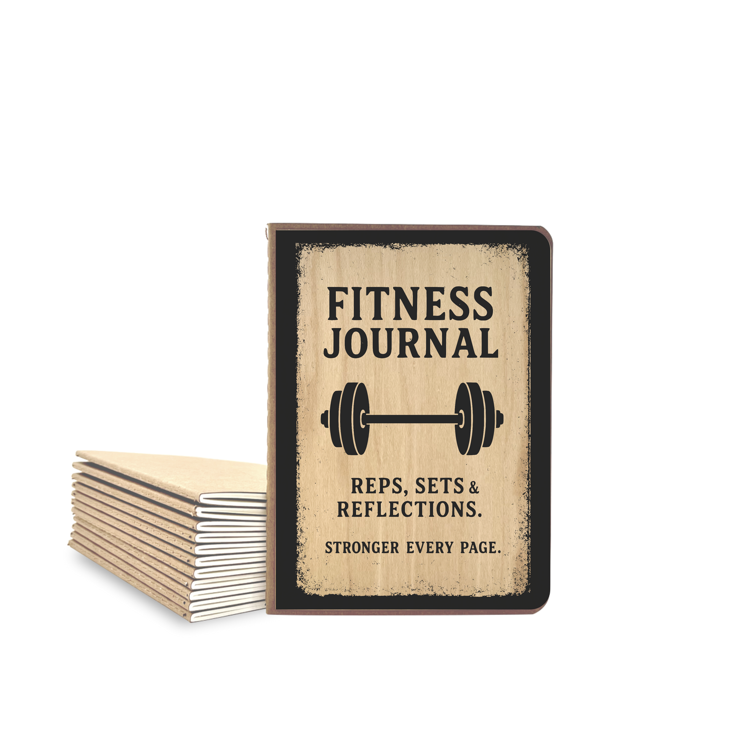 Fitness Journal - Wood Cover