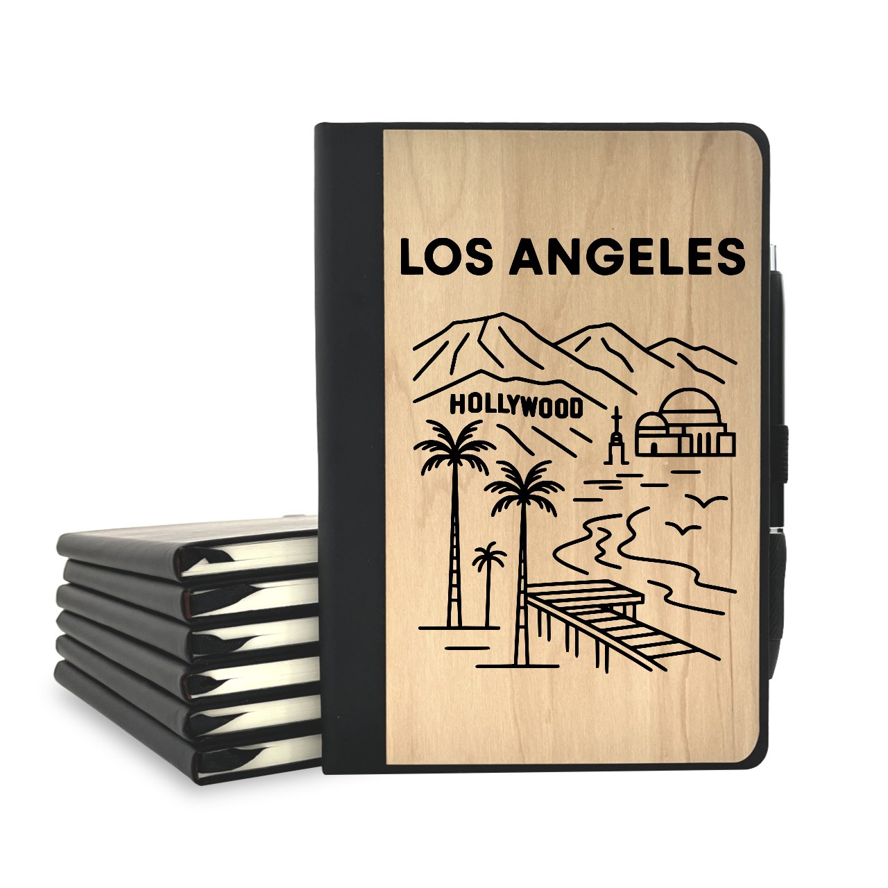 Los Angeles - Wood Cover Journal