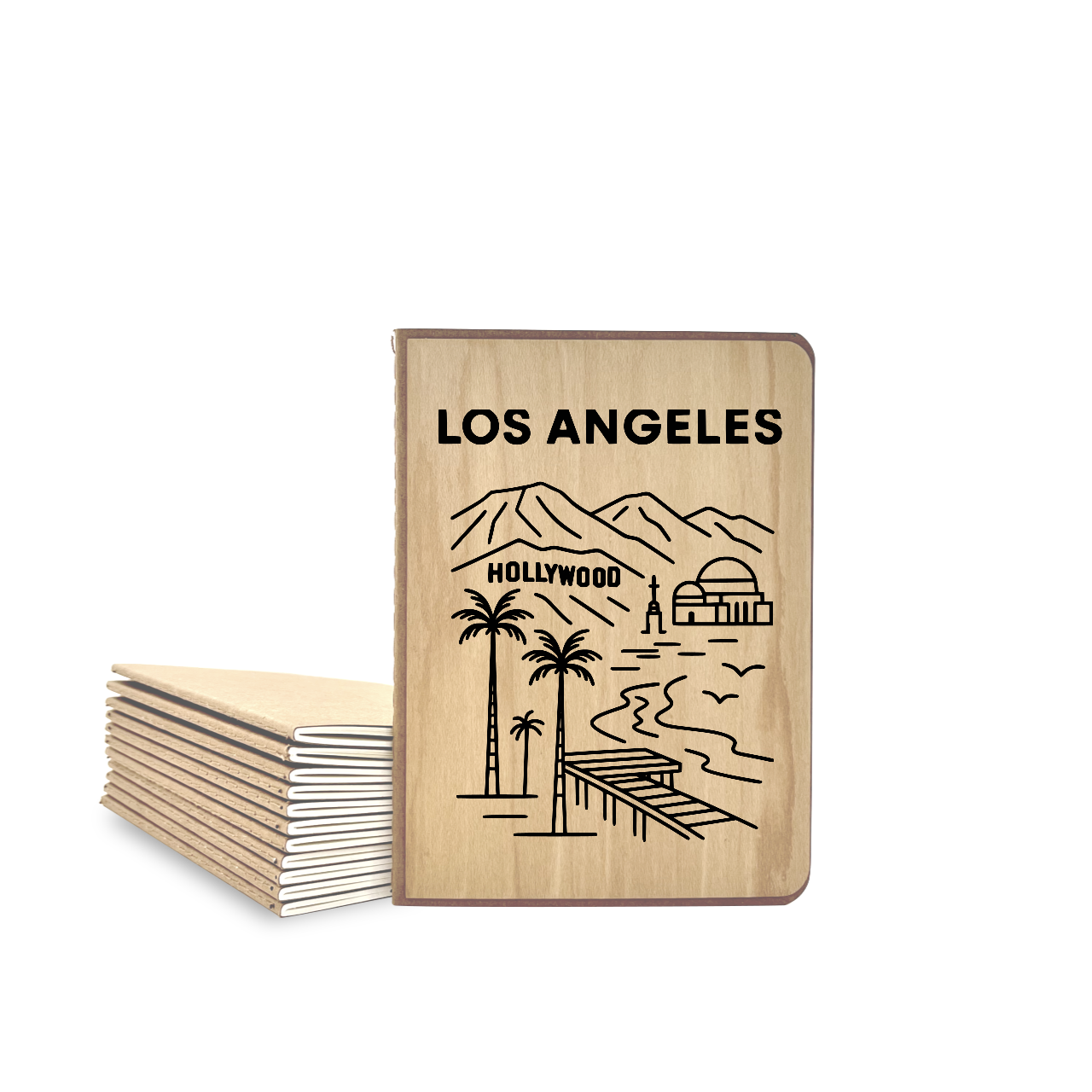 Los Angeles - Wood Cover Journal