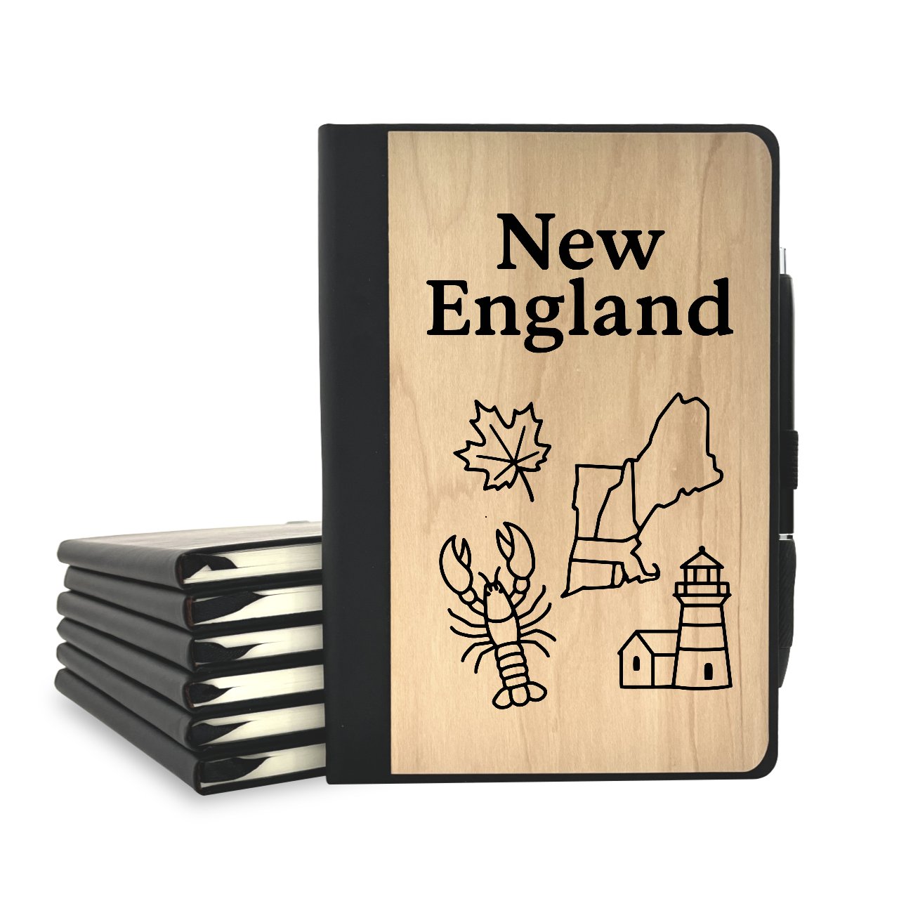 New England - Wood Cover Journal