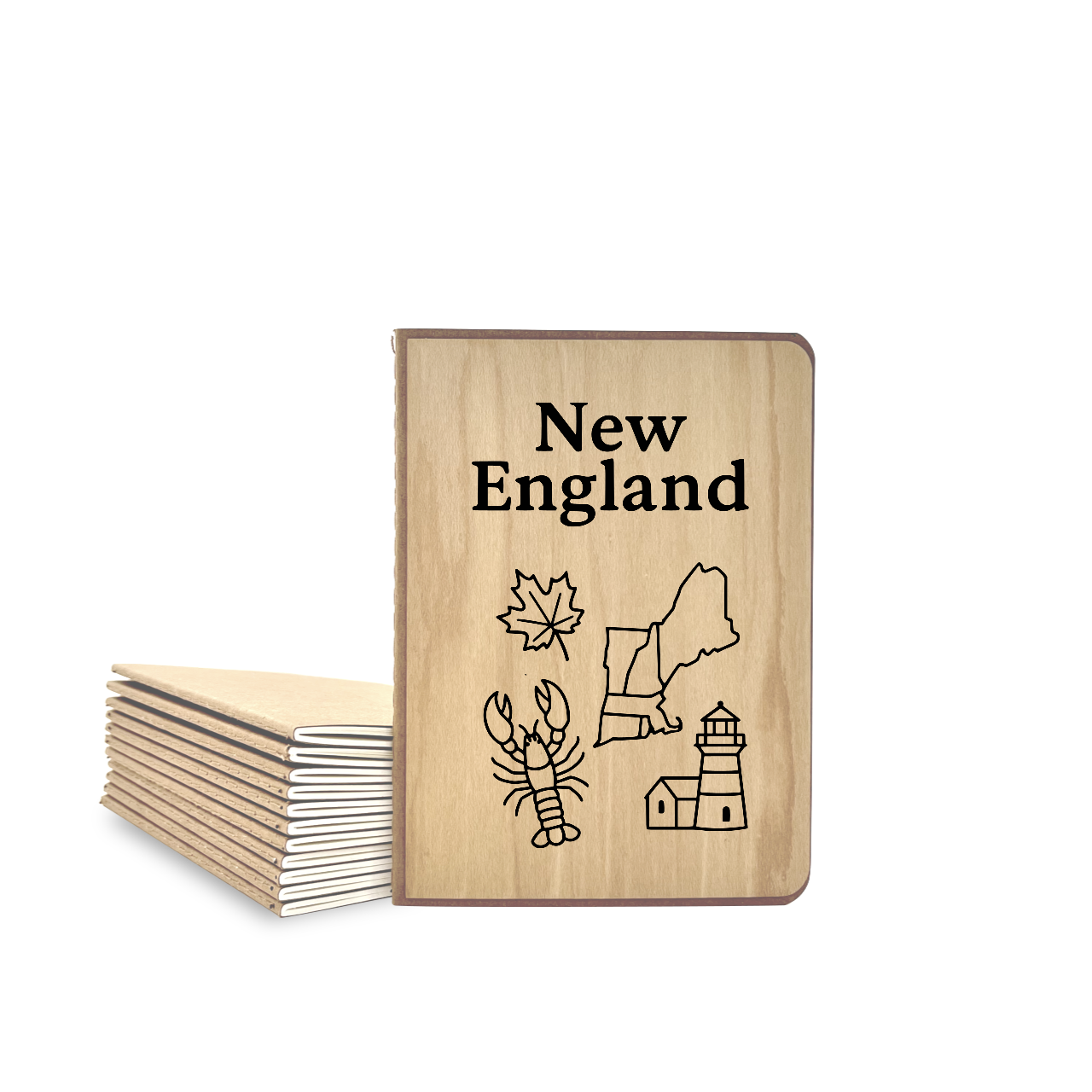 New England - Wood Cover Journal
