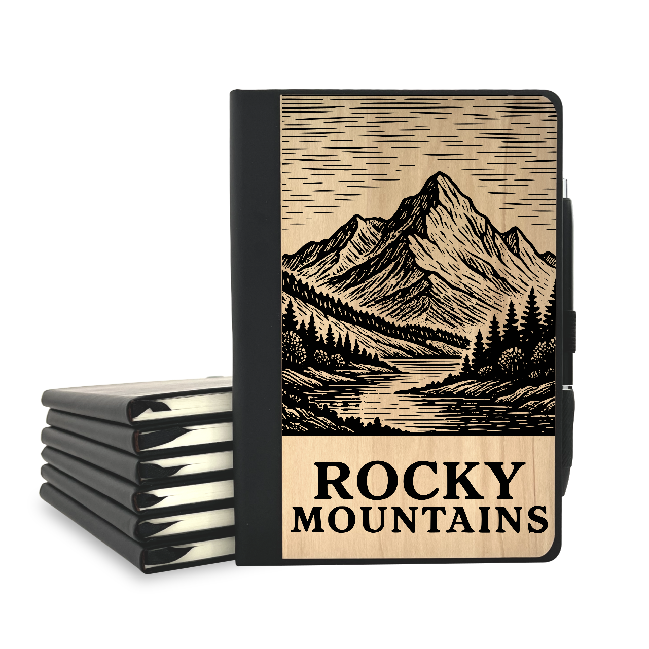 Rocky Mountain - Wood Cover Journal