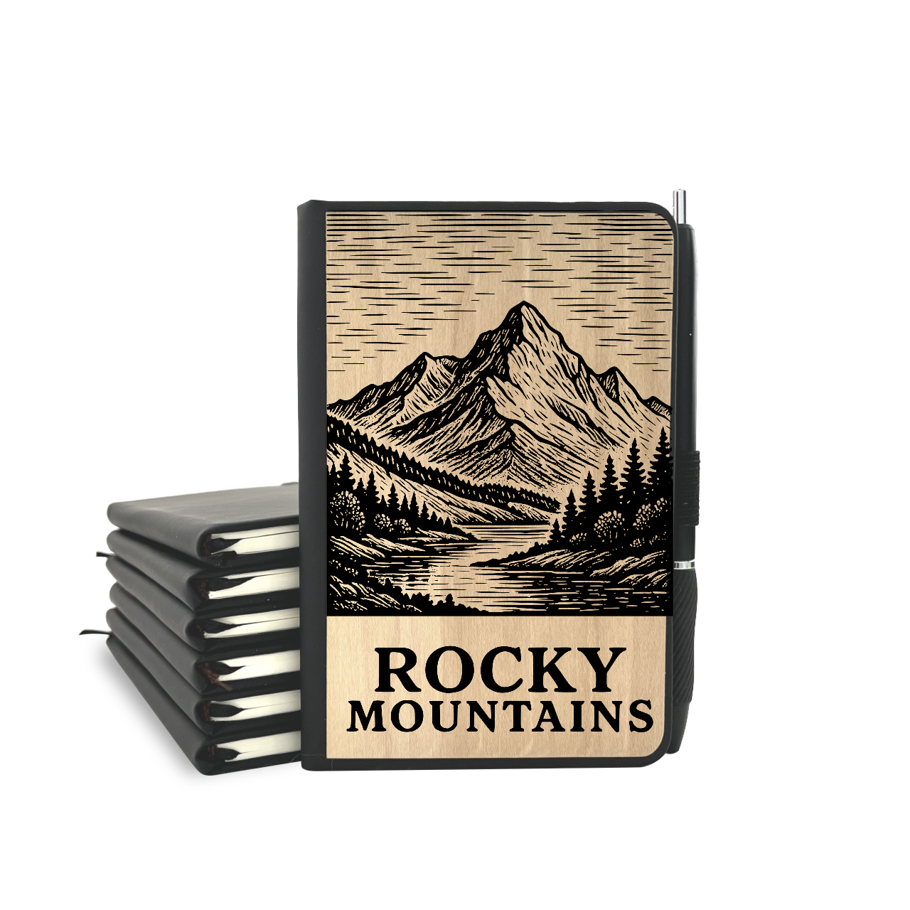 Rocky Mountain - Wood Cover Journal
