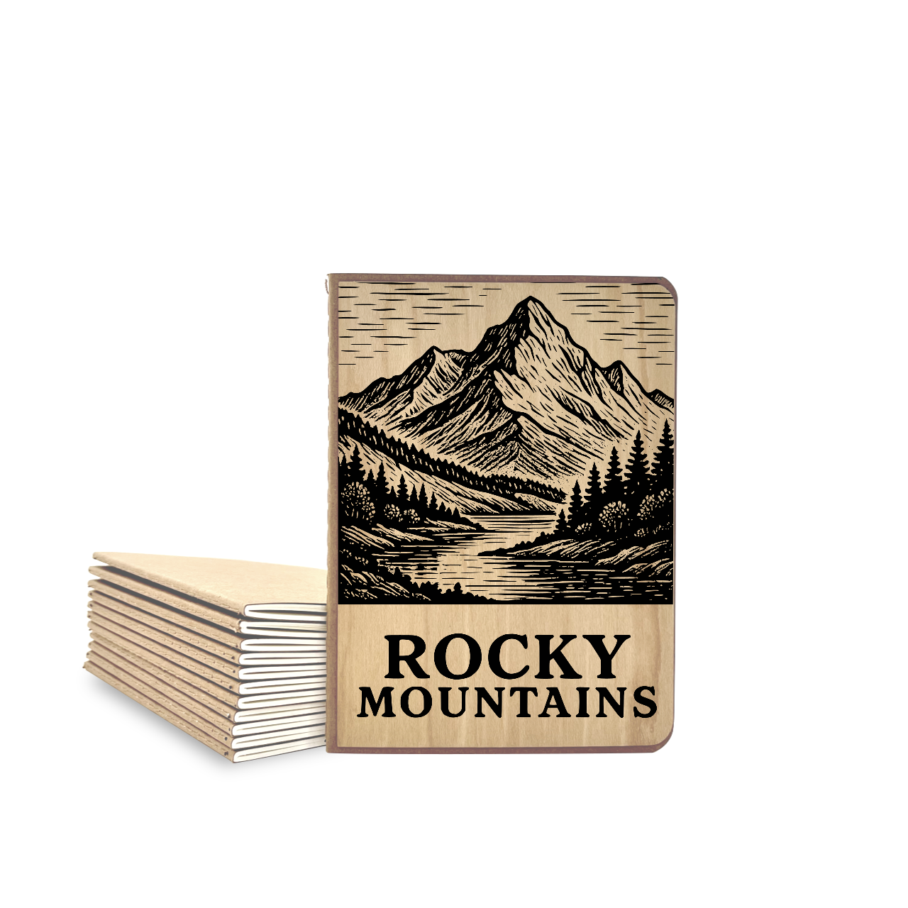 Rocky Mountain - Wood Cover Journal