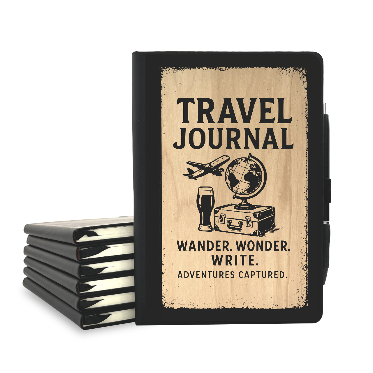 Travel Journal - Wood Cover