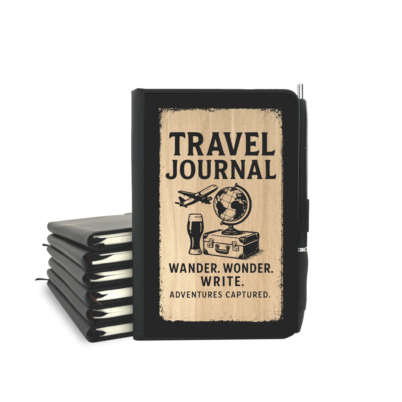 Travel Journal - Wood Cover