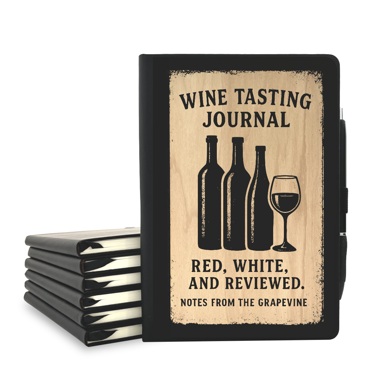 Wine Tasting Journal - Wood Cover
