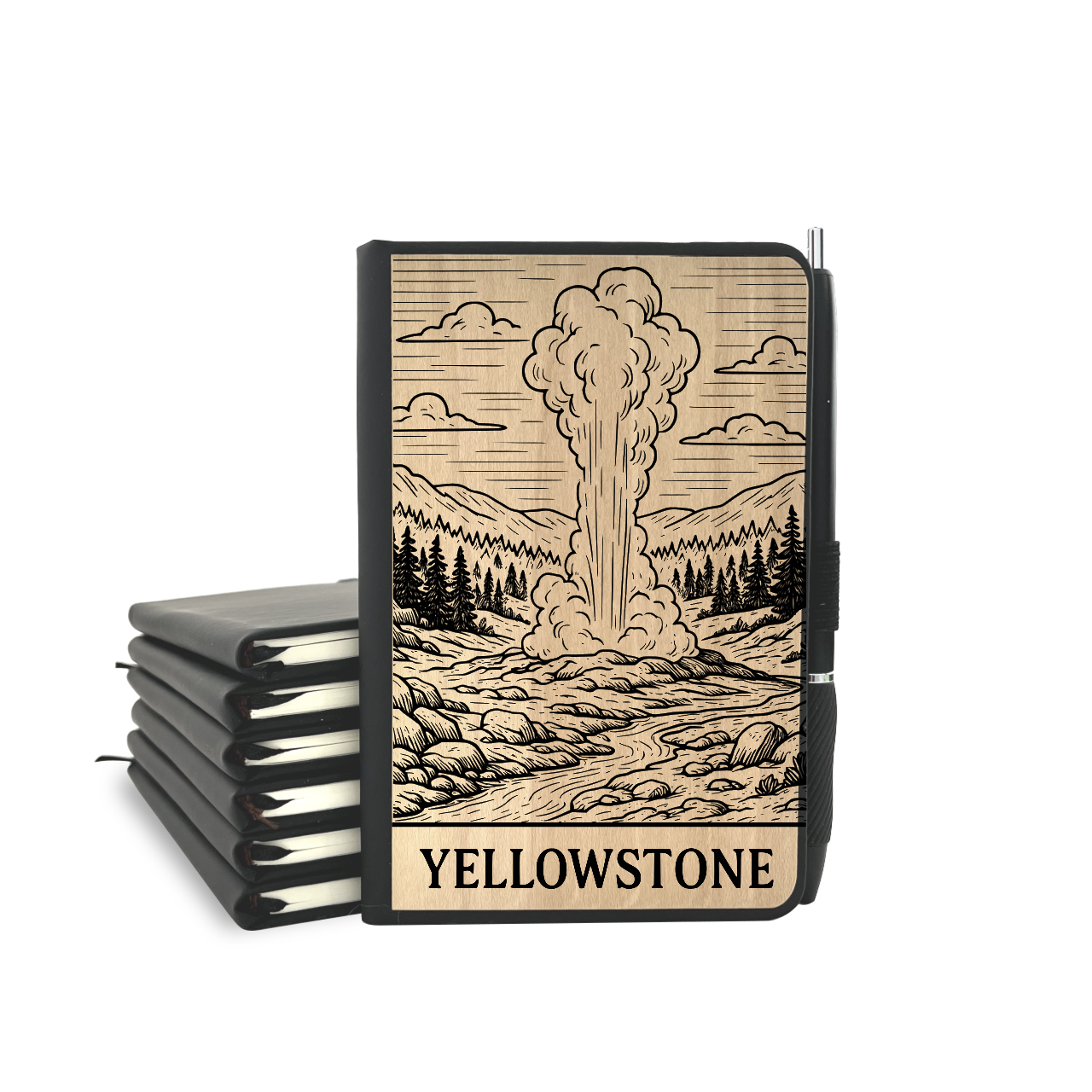 Yellowstone - Wood Cover Journal