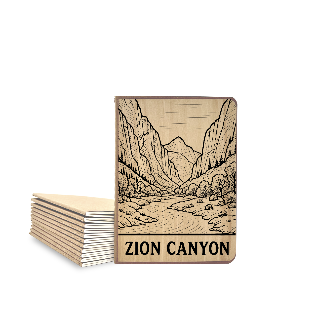 Zion Canyon - Wood Cover Journal