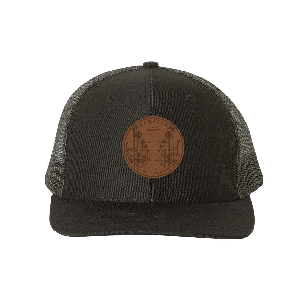 Richardson 112 Trucker Hat with Custom Leather Patch
