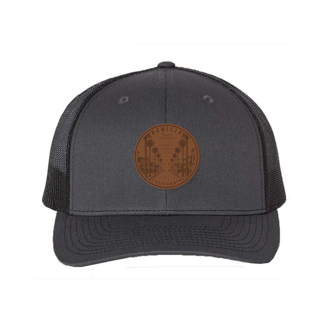 Richardson 112 Trucker Hat with Custom Leather Patch