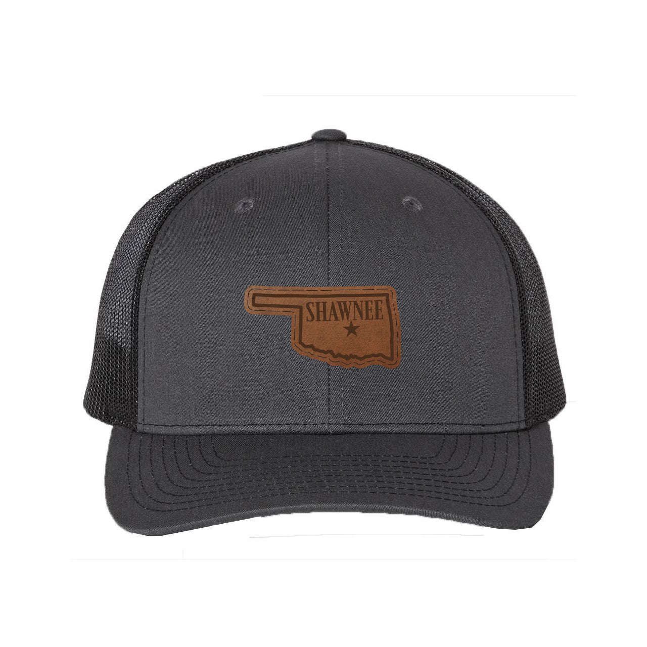 Richardson 112 Trucker Hat with Custom Leather Patch