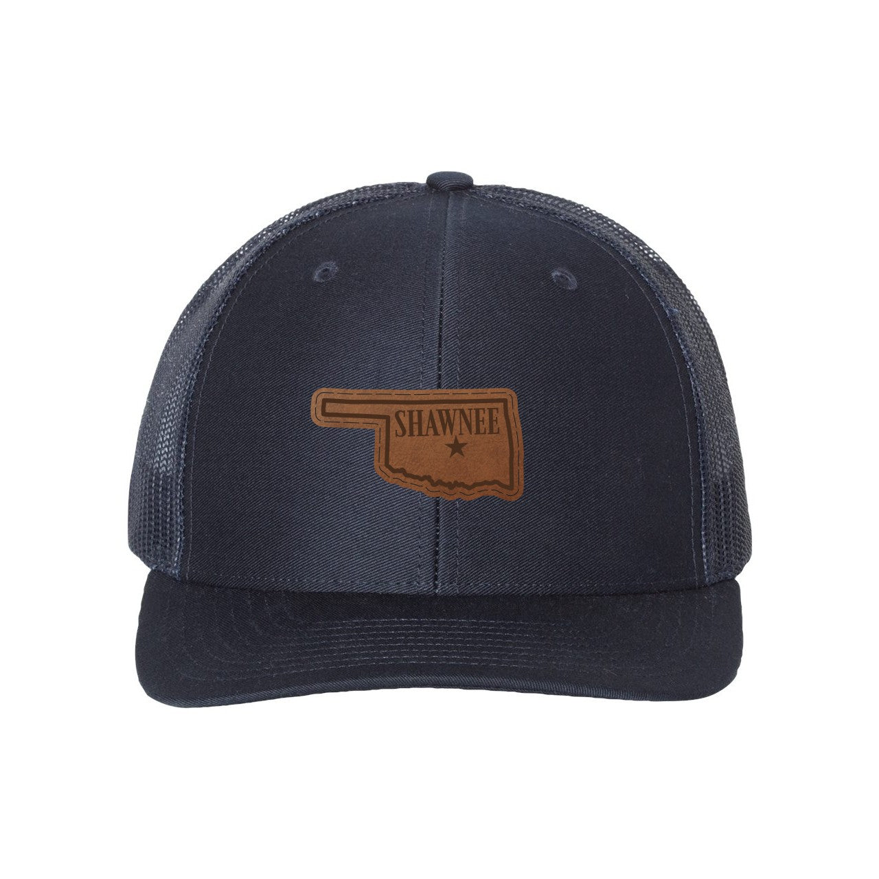 Richardson 112 Trucker Hat with Custom Leather Patch