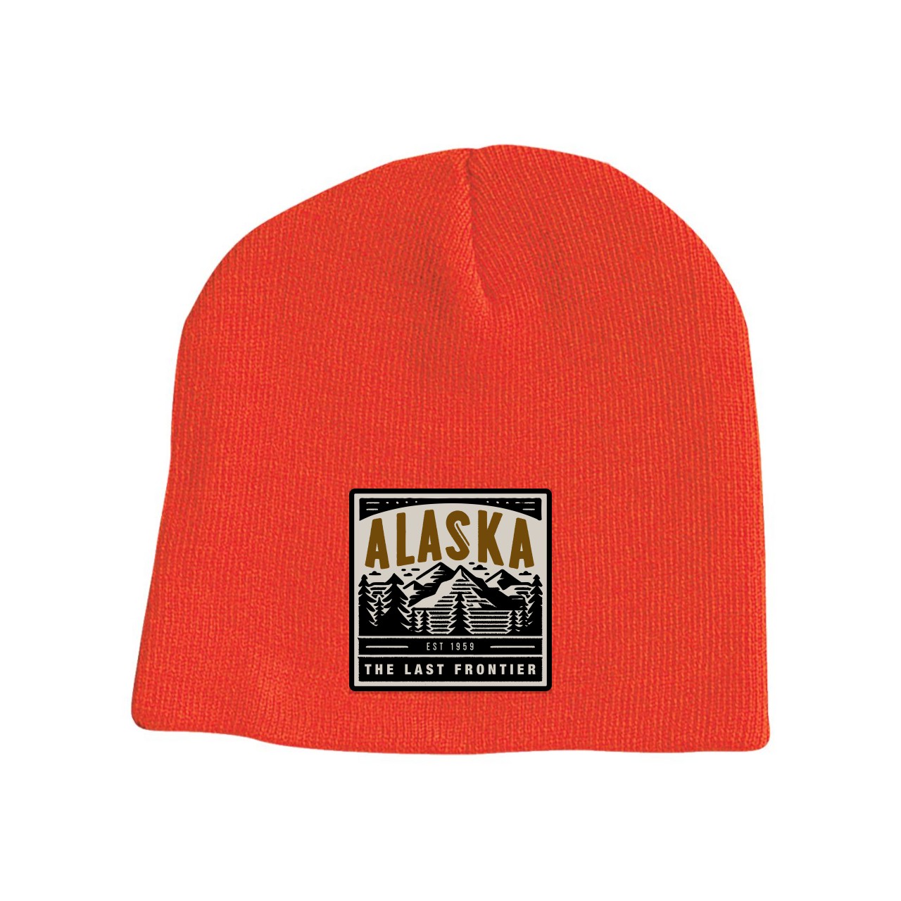8" Beanie Cap with Custom Woven Patch