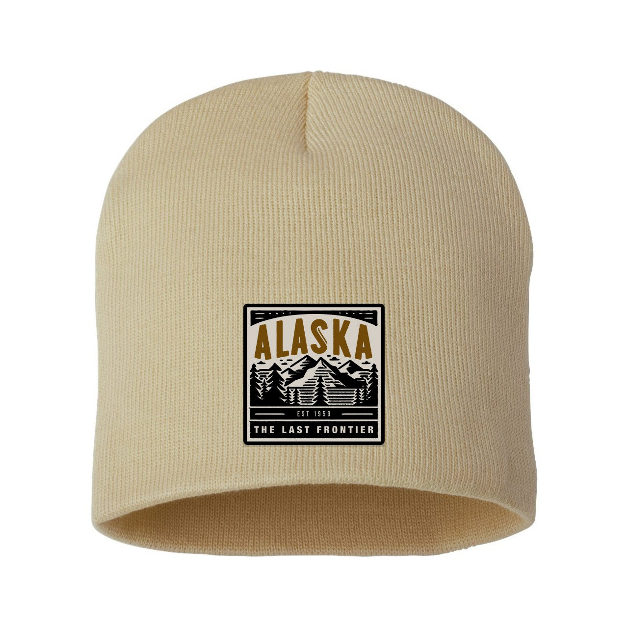 8" Beanie Cap with Custom Woven Patch