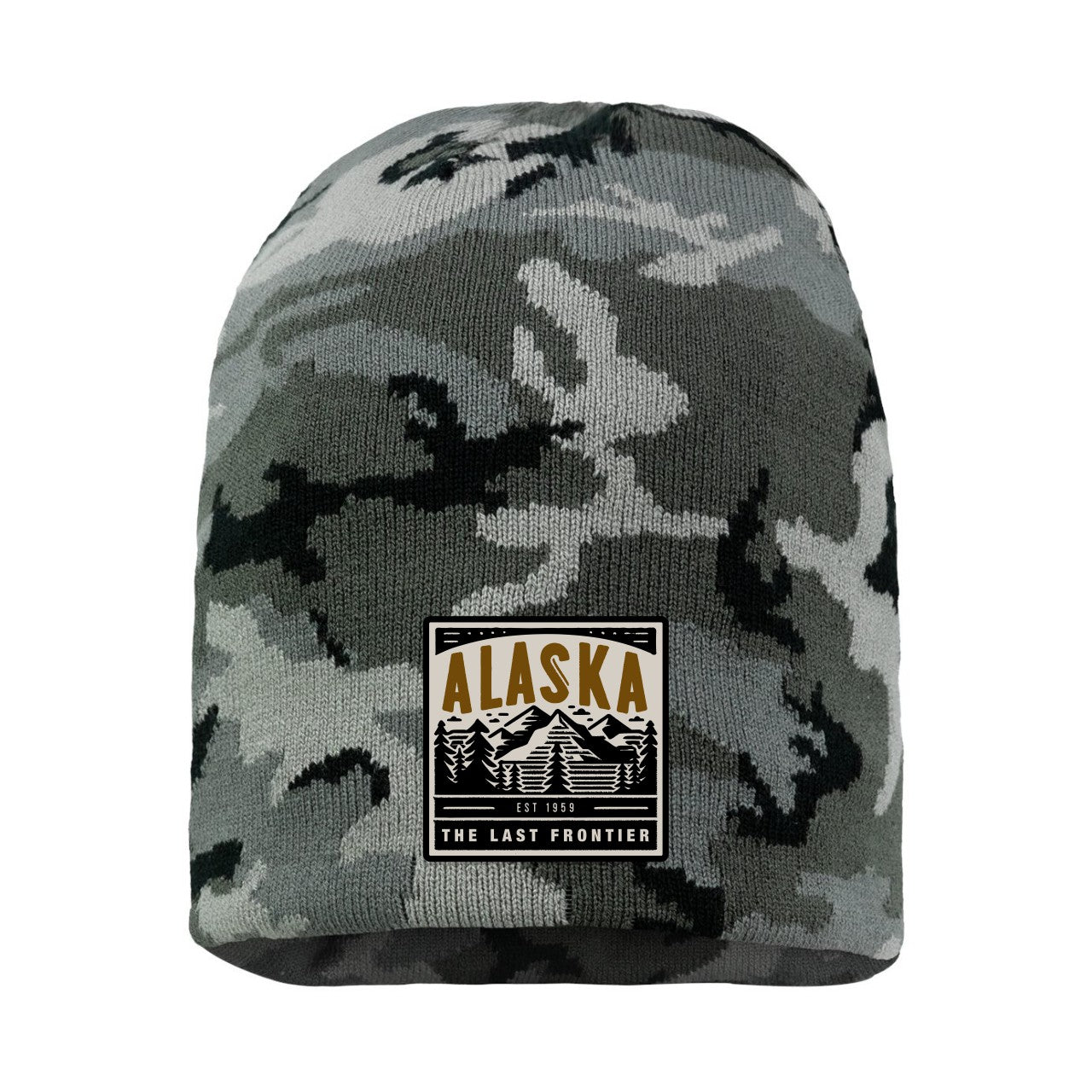 8" Beanie Cap with Custom Woven Patch