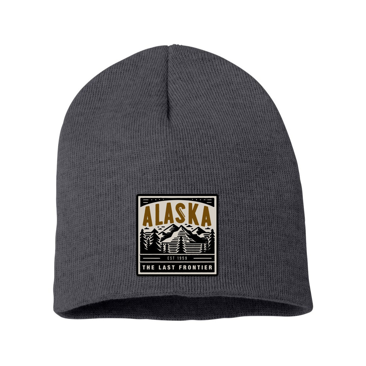 8" Beanie Cap with Custom Woven Patch