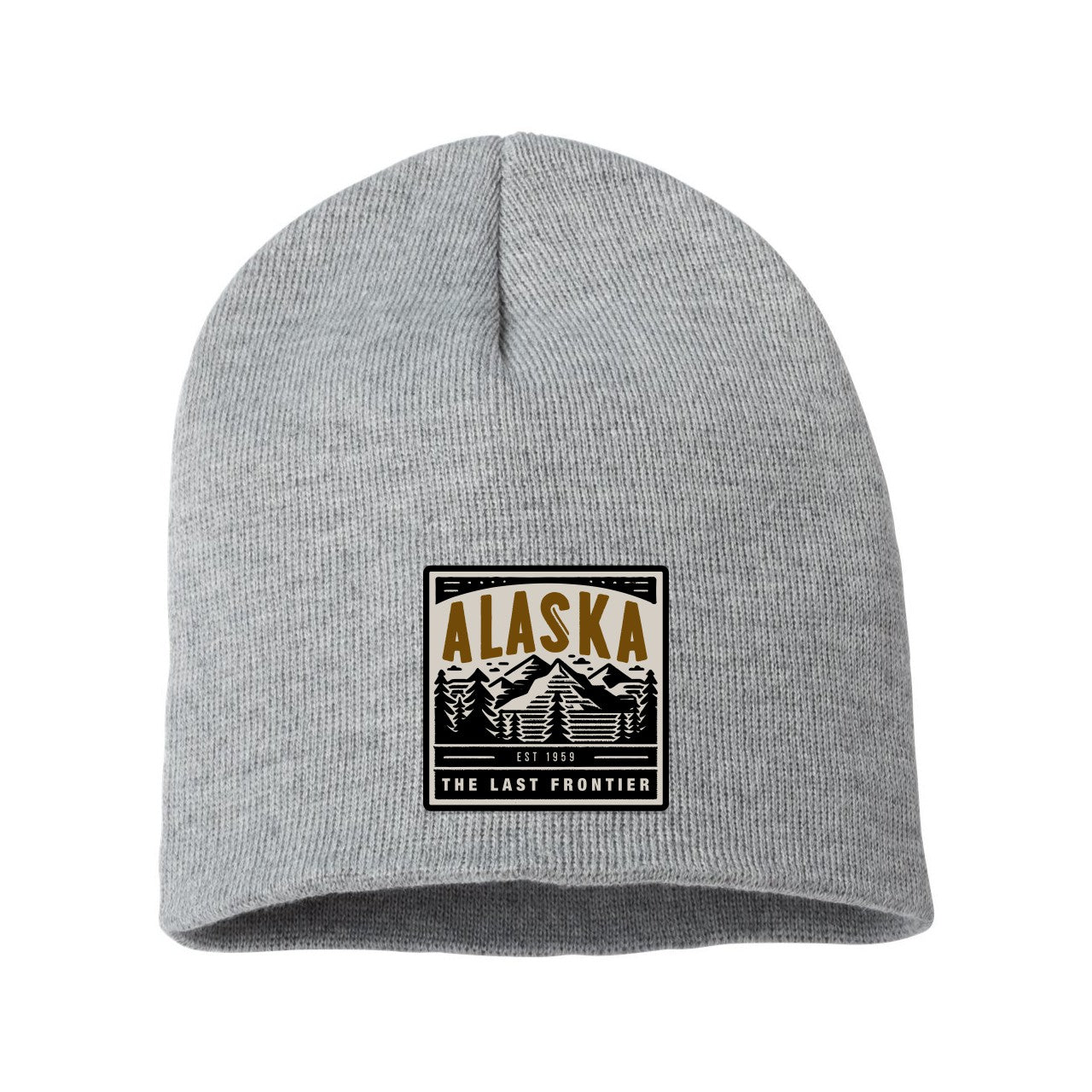 8" Beanie Cap with Custom Woven Patch