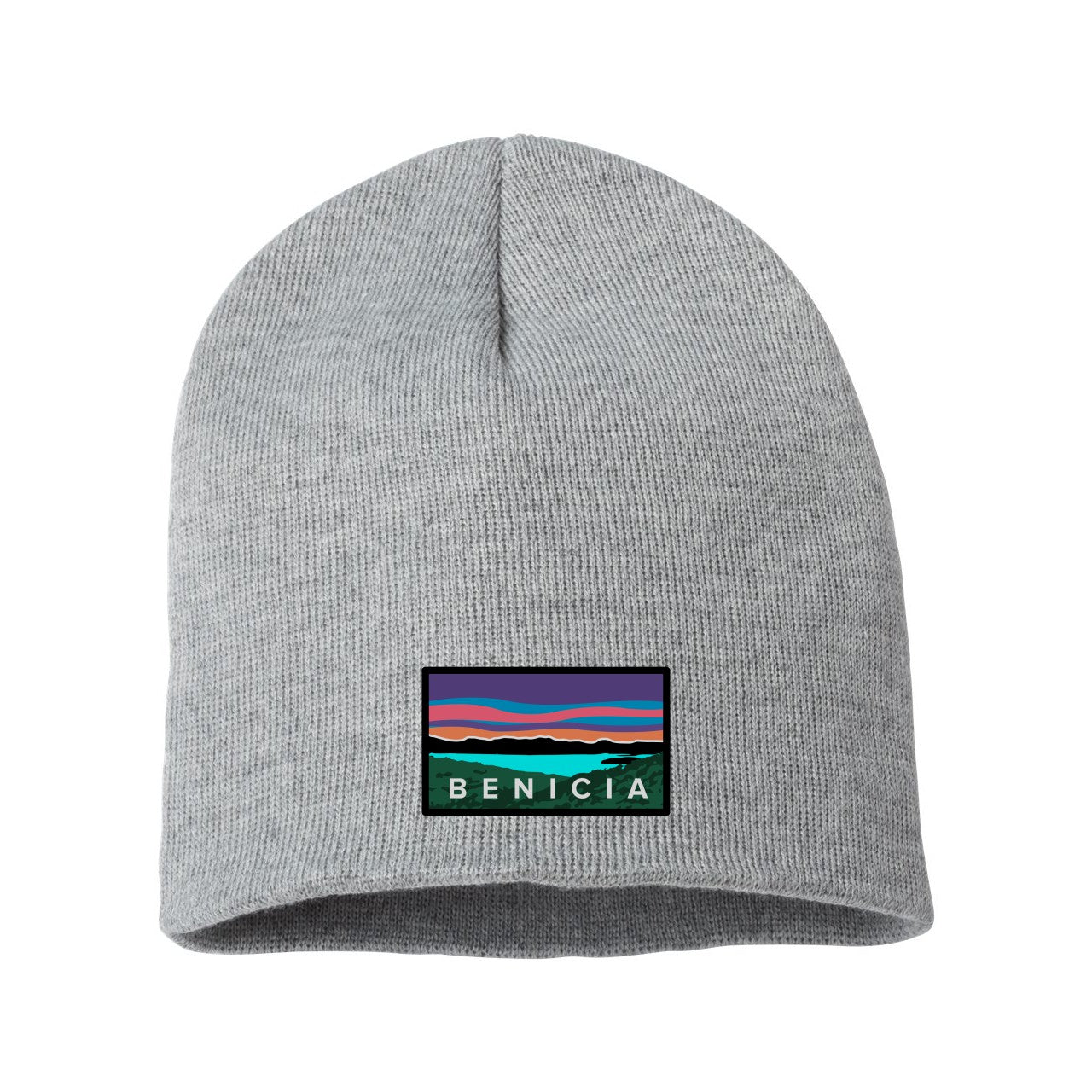 8" Beanie Cap with Custom Woven Patch