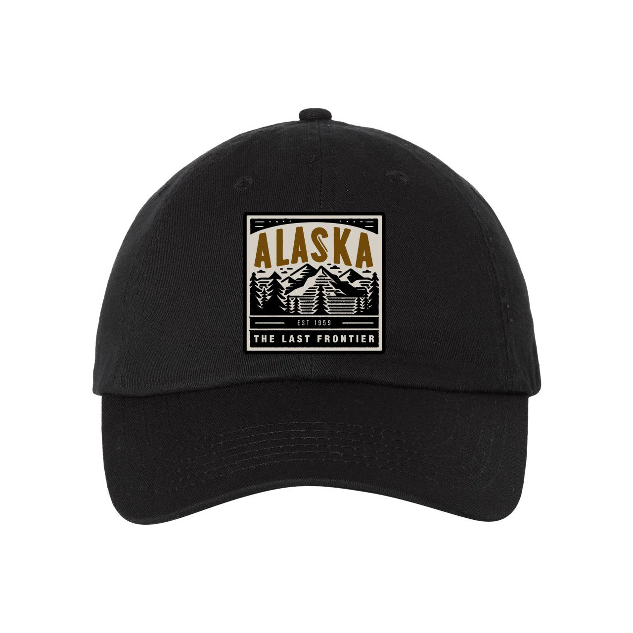 Bio-Washed Dad Cap with Custom Woven Patch