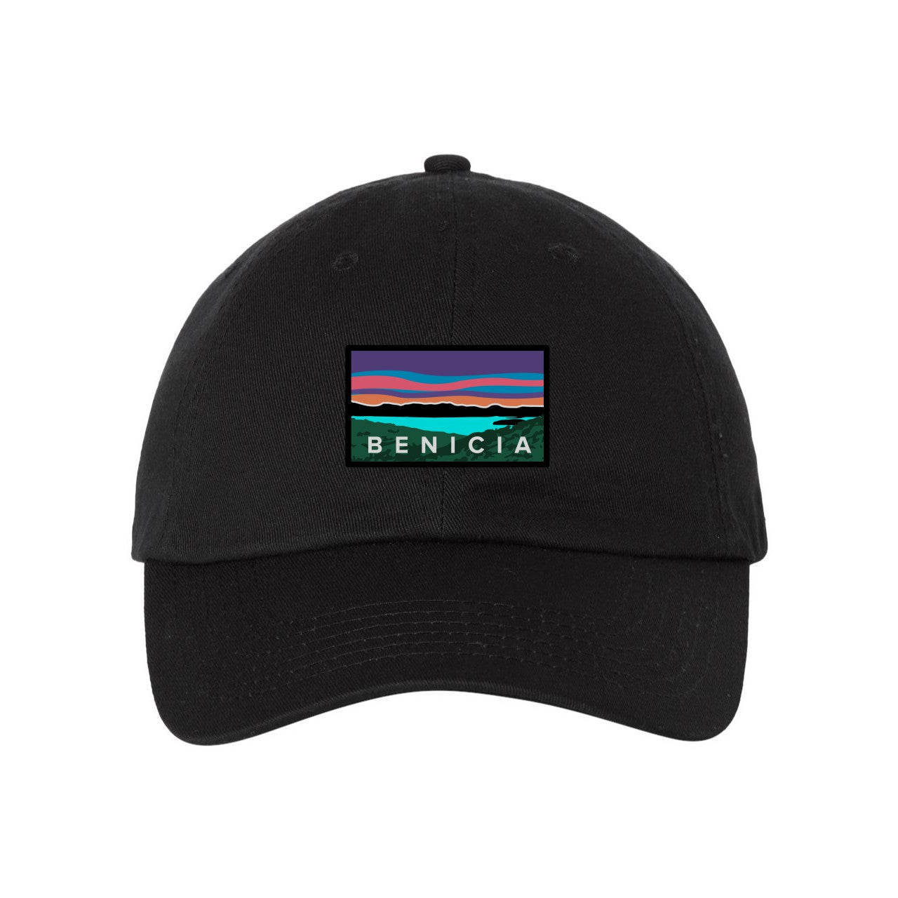 Bio-Washed Dad Cap with Custom Woven Patch