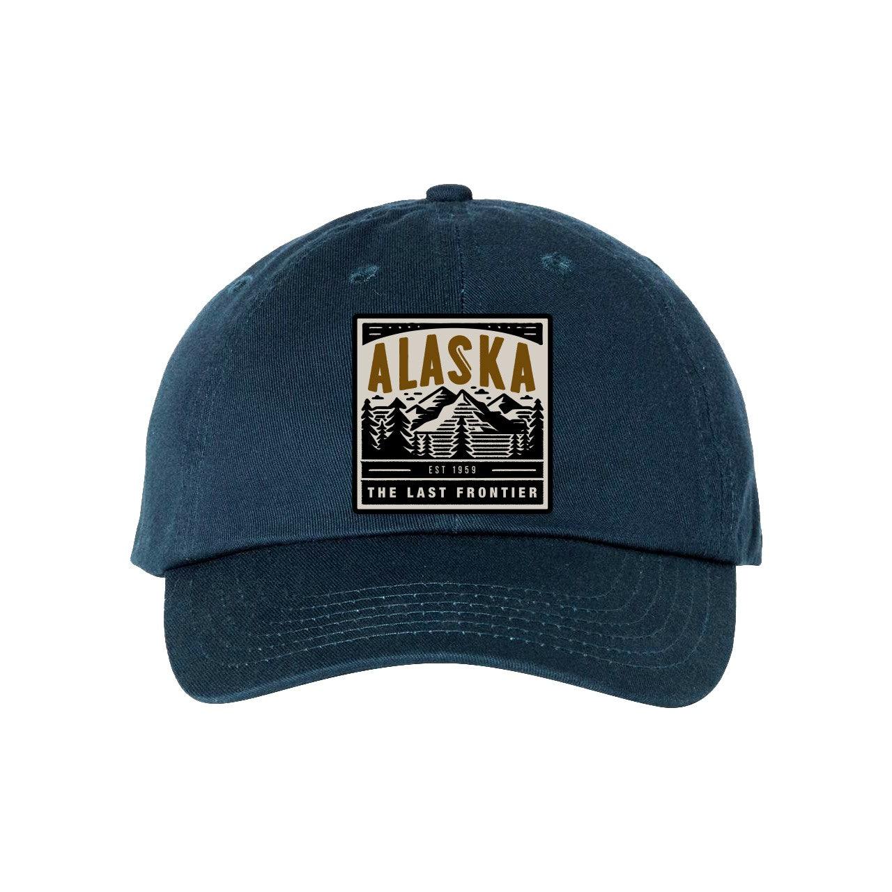 Bio-Washed Dad Cap with Custom Woven Patch