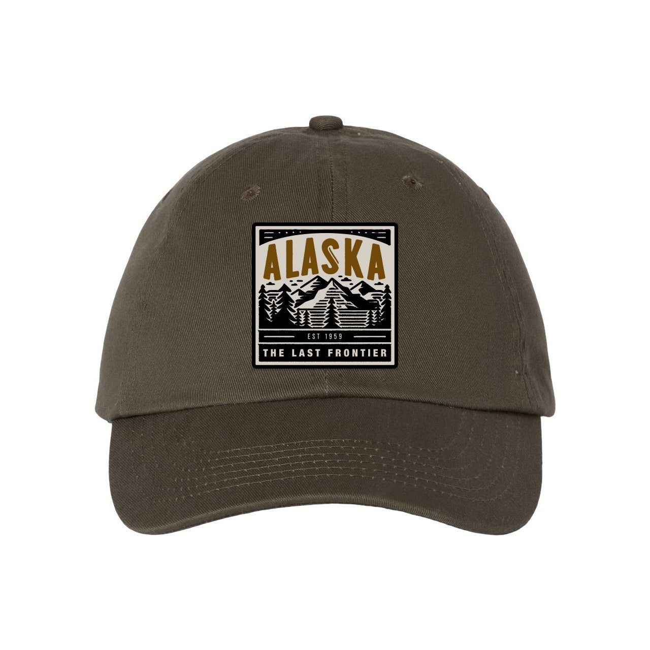 Bio-Washed Dad Cap with Custom Woven Patch
