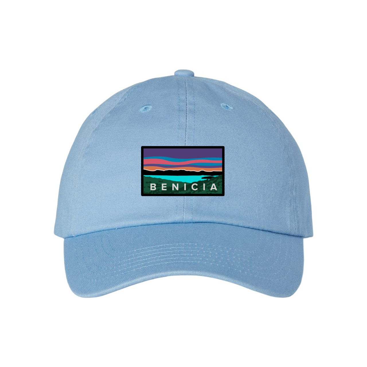 Bio-Washed Dad Cap with Custom Woven Patch