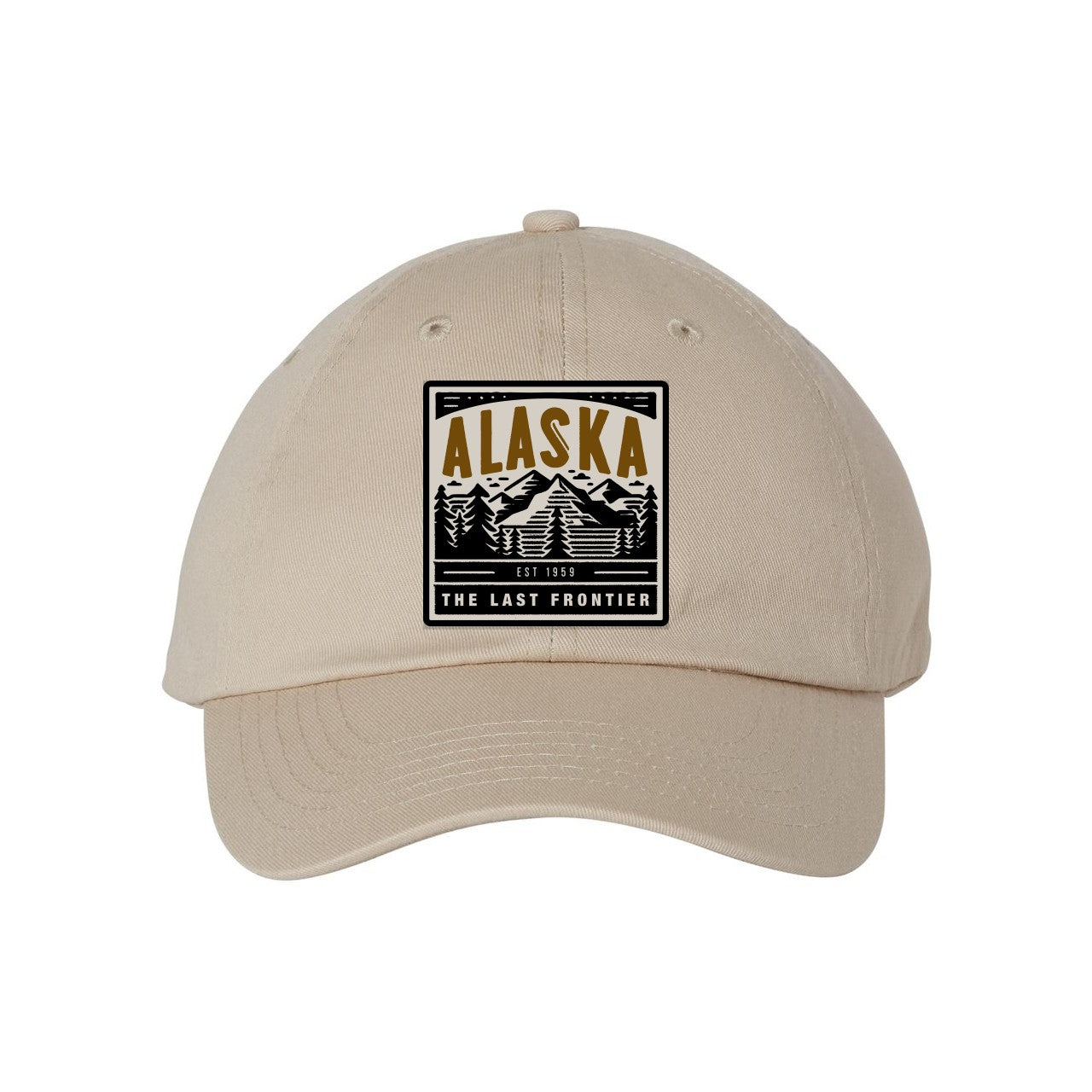 Bio-Washed Dad Cap with Custom Woven Patch