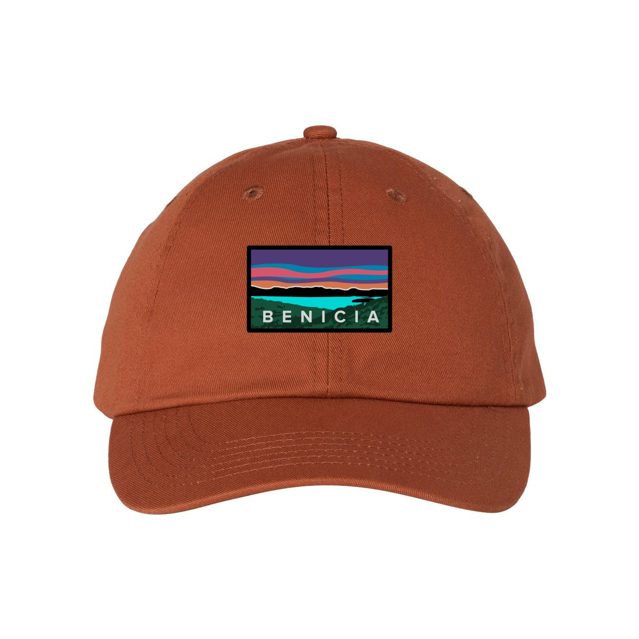 Bio-Washed Dad Cap with Custom Woven Patch