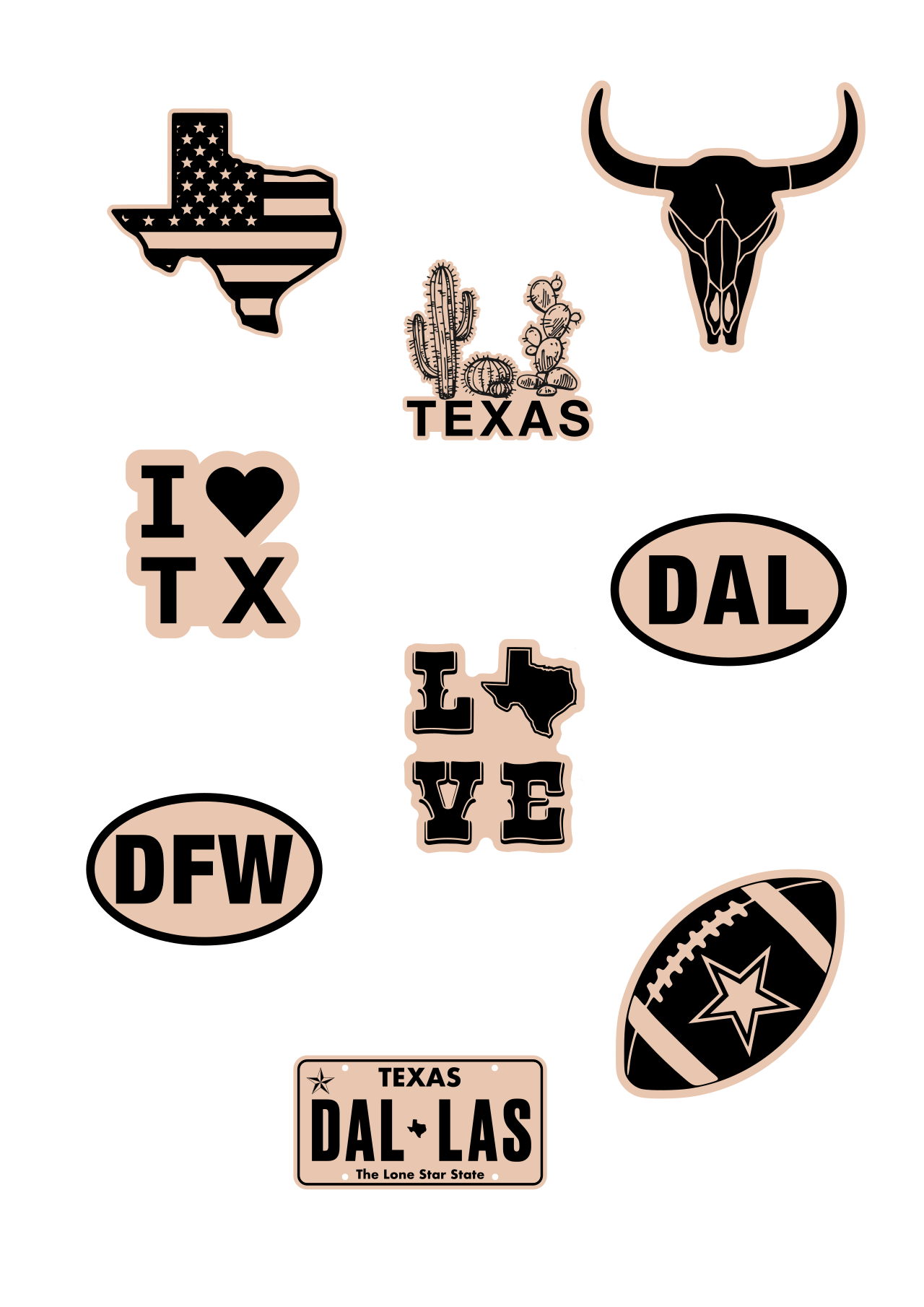 Name Drop Wooden Magnets - Earth Tones