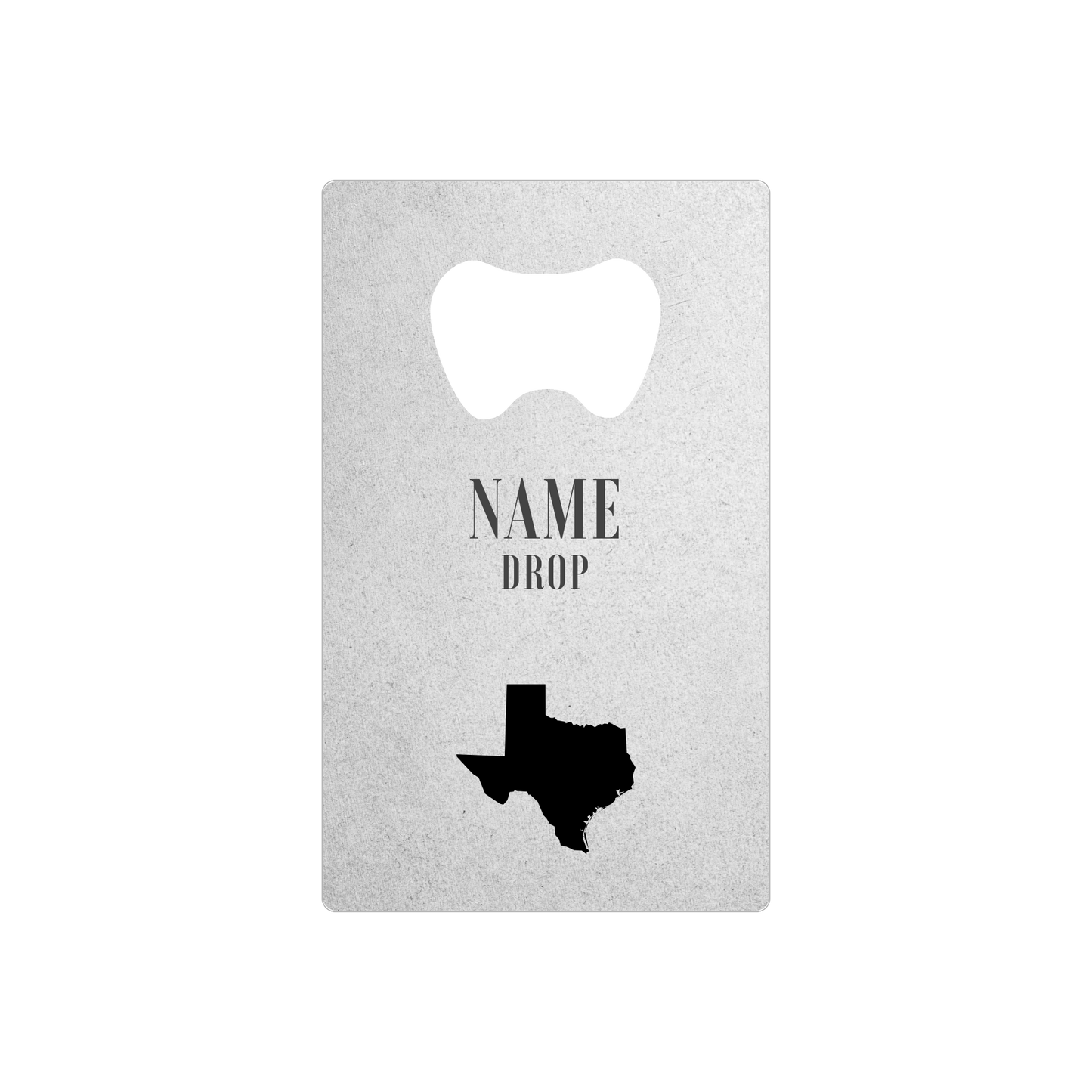 Custom Engraved Bottle Opener Card