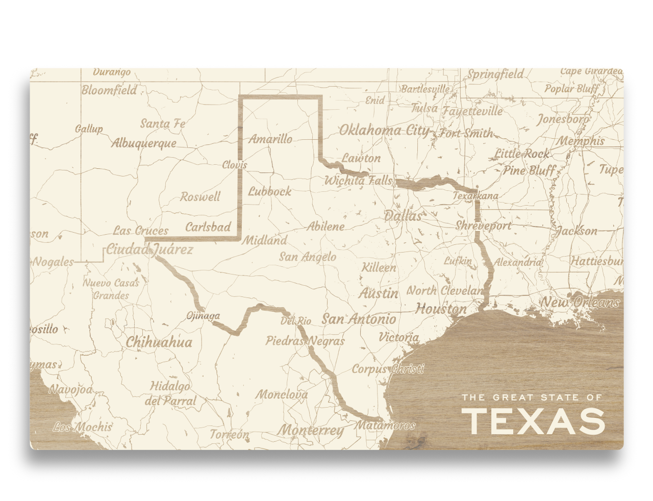 Custom Map Wooden Wall Art