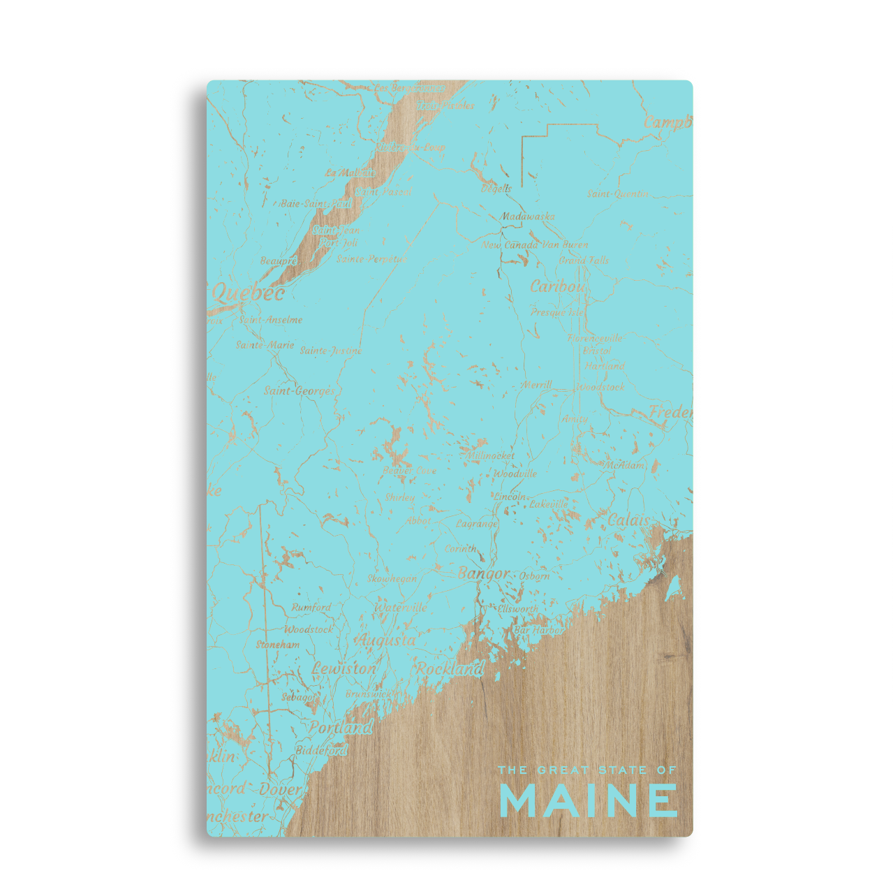 Custom Map Wooden Wall Art