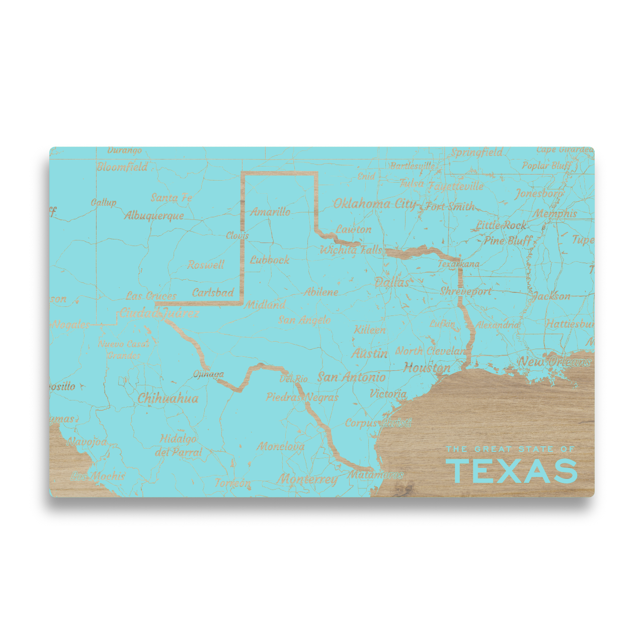 Custom Map Wooden Wall Art