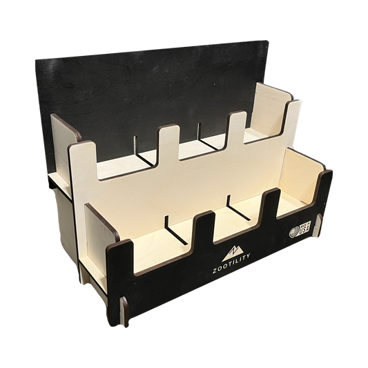 Tiered 6-Pocket Counter Display