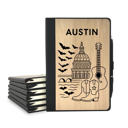 Austin - Wood Cover Journal